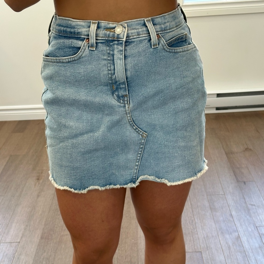 Signature by Levi Strauss Blue Mini Skirt Casual